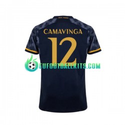 Real Madrid EDUARDO CAMAVINGA 12 Away Football Shirts 2023-2024 Men LS