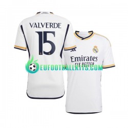 Real Madrid Federico Valverde 15 Home Football Shirts 2023-2024 Men LS