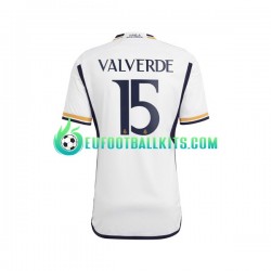 Real Madrid Federico Valverde 15 Home Football Shirts 2023-2024 Men LS