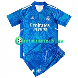 Real Madrid Goalkeeper Home Football Shirts 2022-2023 Kids LS