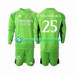 Real Madrid Goalkeeper Kepa Arrizabalaga 25 Home Football Shirts 2023-2024 Kids SS