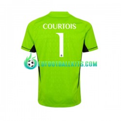 Real Madrid Goalkeeper Thibaut Courtois 1 Home Football Shirts 2023-2024 Men LS