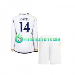 Real Madrid JOSELU 14 Home Football Shirts 2023-2024 Kids SS