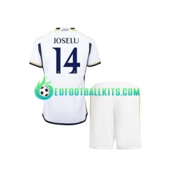 Real Madrid JOSELU 14 Home Football Shirts 2023-2024 Kids LS