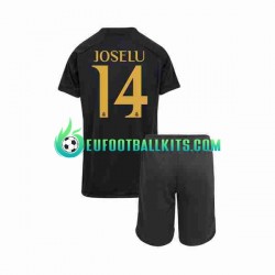 Real Madrid Joselu 14 Third Football Shirts 2023-2024 Kids LS