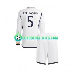 Real Madrid Jude Bellingham 5 Home Football Shirts 2023-2024 Kids SS