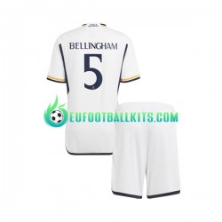 Real Madrid Jude Bellingham 5 Home Football Shirts 2023-2024 Kids LS