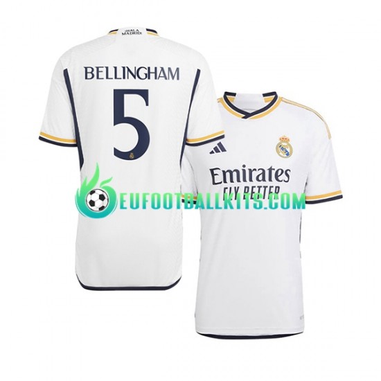 Real Madrid Jude Bellingham 5 Home Football Shirts 2023-2024 Men LS