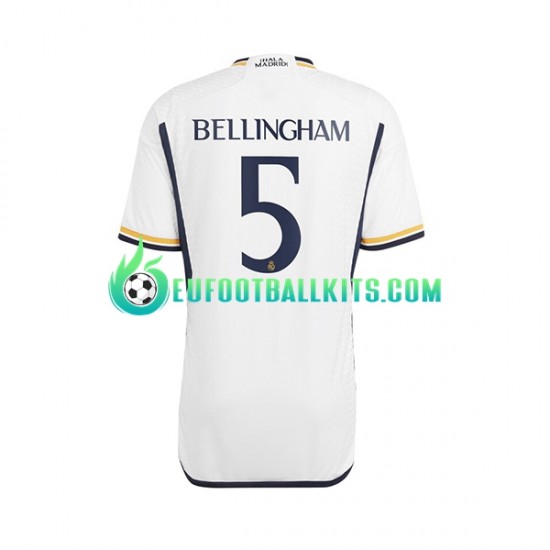 Real Madrid Jude Bellingham 5 Home Football Shirts 2023-2024 Men LS