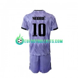 Real Madrid Luka Modric 10 Away Football Shirts 2022-2023 Kids LS