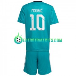 Real Madrid Luka Modric 10 Third Football Shirts 2021-2022 Kids LS