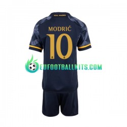 Real Madrid Modric 10 Away Football Shirts 2023-2024 Kids LS