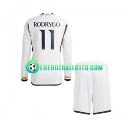 Real Madrid Rodrygo Goes 11 Home Football Shirts 2023-2024 Kids SS