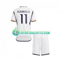 Real Madrid Rodrygo Goes 11 Home Football Shirts 2023-2024 Kids LS