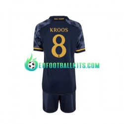Real Madrid Toni Kroos 8 Away Football Shirts 2023-2024 Kids LS