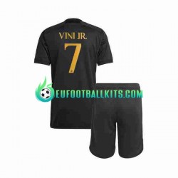 Real Madrid Vini Jr 7 Third Football Shirts 2023-2024 Kids LS
