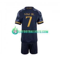 Real Madrid Vinicius Junior 7 Away Football Shirts 2023-2024 Kids LS