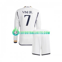 Real Madrid Vinicius Junior 7 Home Football Shirts 2023-2024 Kids SS