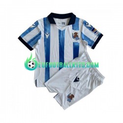 Real Sociedad Home Football Shirts 2023-2024 Kids LS