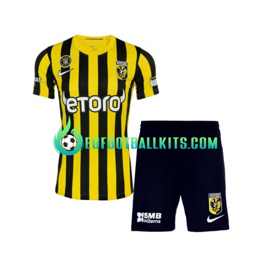 SBV Vitesse Home Football Shirts 2022-2023 Kids LS