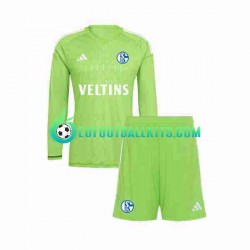 Schalke 04 Goalkeeper Home Football Shirts 2023-2024 Kids SS