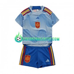 Spain Away Football Shirts World Cup 2022 Kids LS