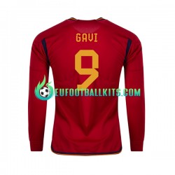 Spain Gavi 9 Home Football Shirts World Cup 2022 Men SS