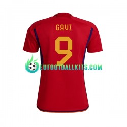 Spain Gavi 9 Home Football Shirts World Cup 2022 Men LS