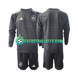Spain Goalkeeper Home Football Shirts 2022 Kids SS