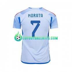 Spain MORATA 7 Away Football Shirts World Cup 2022 Men LS