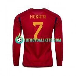 Spain MORATA 7 Home Football Shirts World Cup 2022 Men SS