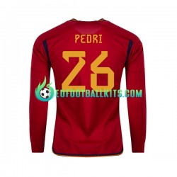 Spain PEDRI 26 Home Football Shirts World Cup 2022 Men SS
