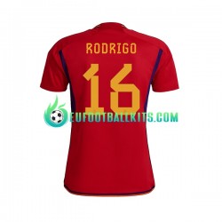 Spain RODRIGO 16 Home Football Shirts World Cup 2022 Men LS