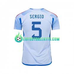 Spain SERGIO BUSQUETS 5 Away Football Shirts World Cup 2022 Men LS