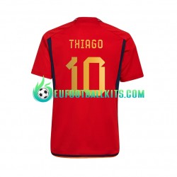 Spain Thiago 10 Home Football Shirts World Cup 2022 Men LS