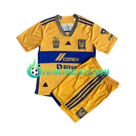 Tigres UANL Home Football Shirts 2023-2024 Kids LS