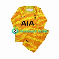 Tottenham Hotspur Goalkeeper Orangecolor Away Football Shirts 2023-2024 Kids SS