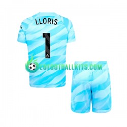 Tottenham Hotspur Goalkeeper Hugo Lloris 1 Home Football Shirts 2023-2024 Kids LS