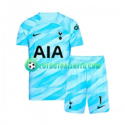 Tottenham Hotspur Goalkeeper Hugo Lloris 1 Home Football Shirts 2023-2024 Kids LS