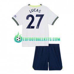Tottenham Hotspur Lucas Moura 27 Home Football Shirts 2022-2023 Kids LS