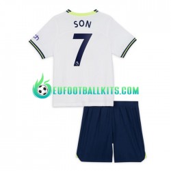 Tottenham Hotspur Son Heung-min 7 Home Football Shirts 2022-2023 Kids LS