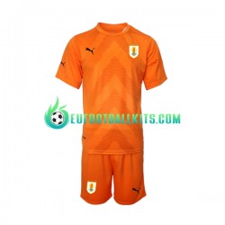 Uruguay Goalkeeper Away Football Shirts World Cup 2022 Kids LS