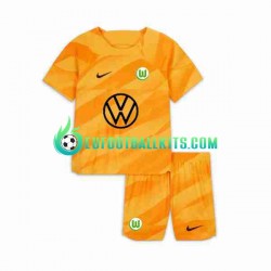 VfL Wolfsburg Goalkeeper Home Football Shirts 2023-2024 Kids LS