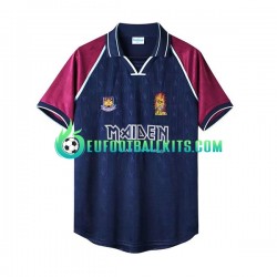 West Ham United Retro Iron Maiden Home Football Shirts 1999 Men LS