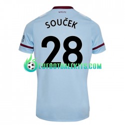 West Ham United Tomas Soucek 28 Away Football Shirts 2021-2022 Men LS