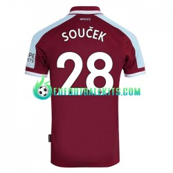 West Ham United Tomas Soucek 28 Home Football Shirts 2021-2022 Men LS