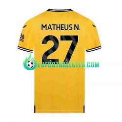 Wolverhampton Wanderers Matheus Nunes 27 Home Football Shirts 2023-2024 Men LS