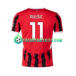 AC Milan Pulisic 11 Home Football Shirts 2024-2025 Men LS