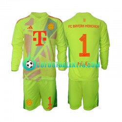 Bayern Munich Goalkeeper Manuel Neuer 1 Home Football Shirts 2024-2025 Kids SS