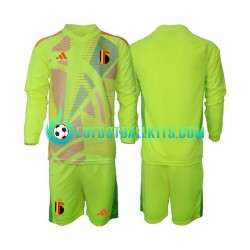 Belgium Goalkeeper Away Football Shirts Euro 2024 Kids SS